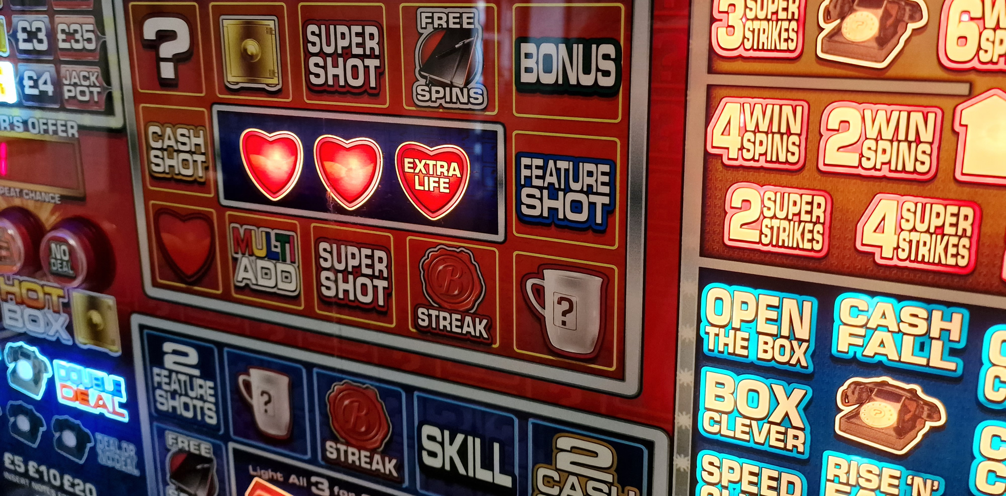 Image of fruit machine facia